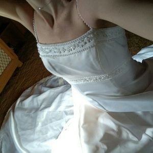 White Wedding dress.